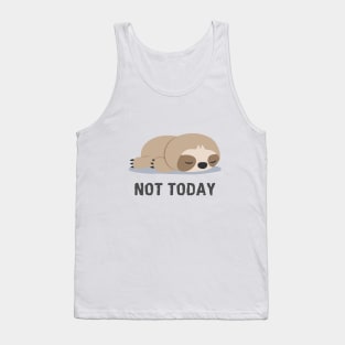 Not Today Sloth Sleeping Tank Top